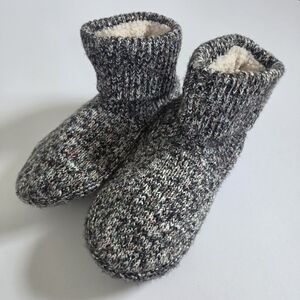 Mens Bombas Sherpa Lined Gripper Bootie Slippers House Shoes mens size XL